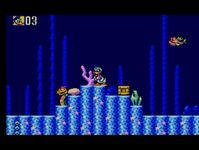 une photo d'Ã©cran de Deep Duck Trouble sur Sega Master System